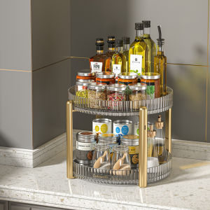 Luxury Gold-Plated Rotatable Organizer