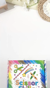 【SG Stock】Scissor Skills Kids Craft Activity Set Cut Paste Coloring Hand‑on Learning Kit