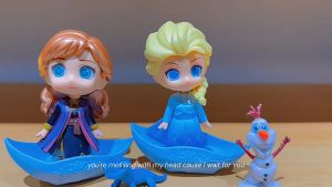 Action Figure FROZEN 2 set isi 4 pcs - Miniatur Topper Kue Pajangan Mainan Princess Elsa Anna Olaf
