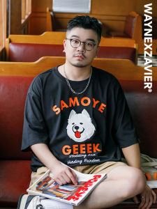 Áo Thun Cotton Phong Cách Đường Phố Thường Ngày Cỡ Lớn Cổ Tròn in Họa Tiết Hoạt Hình Thoải Mái Thoáng Khí Mùa Hè Cho Nam