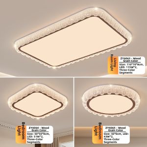 LANGSHANGZHAOMING | Antique Walnut Color LED Eye-protective Ceiling Light