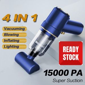 Vacuum Cleaner Car Vacuum Cordless Vacuum Cleaner Portable Handheld 120W Mini Vakum Kereta 15000PA 吸塵機無線