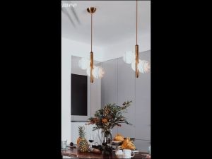Energy Saver Three Glass Balls LED Chandelier Modern Nordic Style Bedroom Dining Pendant Light