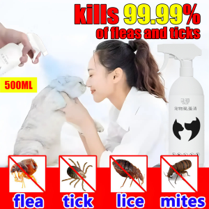 Japan Anti Ticks And Fleas Spray For Dogs Cat Pet Insecticide Spray Tick And Flea Remover For Pet Itch Spray For Dogs Non-Toxic Pets Can Lick Ticks And Fleas Killer For Dog Ticks Away For Cat Spray 500M Garapata Pulgas And Kuto Killer