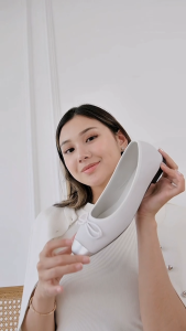 Lawrensia Orla - Sepatu Flats Ballerina Wanita Two-Tone Hak 2 Cm - JS2021-BL