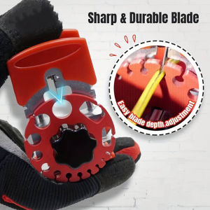 5 ใบมีด เครื่องปอกสายไฟ ที่ปอกสายไฟ เครื่องปอกสายไฟทองแดง เครื่องปอกสายไฟมือถือ ปอก สายไฟ เครื่องปอกสายไฟ เครื่องมือสาย เครื่องรื้อสายไฟ สายเคเบิลไฟฟ้า Handheld Wire Stripper