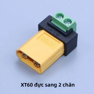 XT60 Nam Đến Nữ 2Pin Terminal Adapter Đầu Nối Sạc Không Hàn Cho Tấm Pin Mặt Trời Máy Bay Mô Hình Drone Cân Bằng Sạc