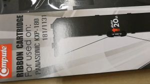 COMPUTE ตลับผ้าหมึก RIBBON PANASONIC KX-P181 / 181e / KX-P1131 / 1131e / P3200 / P180 ความยาว 20 เมตร ผ้าหมึก ดำเข้ม ใช้งานต่อเนื่อง พร้อมส่ง