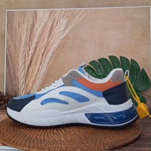 Sepatu Sneakers Pria Import Sport Tali Karet 3 TIPE Terbaru BISA COD