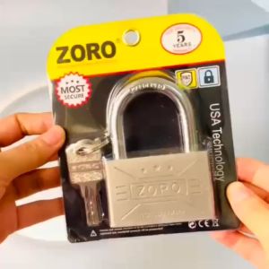 Ổ khóa ZORO 7 phân loại lớn chìa muỗng thép hardened - khóa bấm không cần chìa công nghệ mỹ bền bỉ chống cắt chống trộm