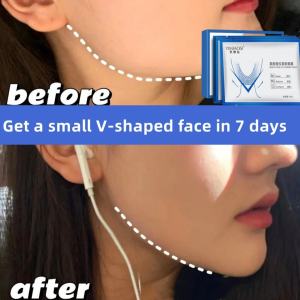 Ready stock original 3d mask v shape face lifting slimming belt double chin remove massage face collagen anti wrinkle face mask skincare5pcs/box提拉瘦臉面膜v臉神器