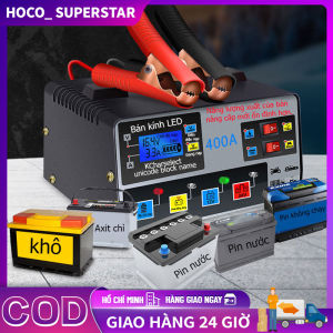 Bộ sạc ắc quy sửa chữa ô tô thông minh 12v24v ắc quy xe tải tự động bộ sạc nhanh công suất cao-sạc pin thông minh-Bộ sạc xung sửa chữa Tự ngắt khi sạc đầy Thích hợp cho xe máy ô tô xe đạp