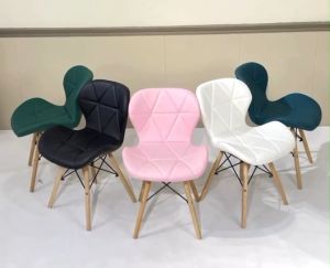 Kursi Teras Kursi Minimalis Kursi Cafe Model Kupu-Kupu dudukan Busa Tebal Kaki Kayu Termurah Y9A1