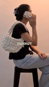Cloud bag Shoulder bag Nylon bag Puffer bag Puffy bag Korean bag Poofy bag Quilted bag