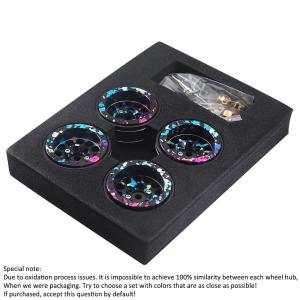 Ajrc 26g Colorful Aluminum+brass 1.1" Beadlock Wheel Rims For 1/18 Rc Crawler Car Traxxas Trx4m 1/24 Axial Scx24 Ax24 Fms Fcx24
