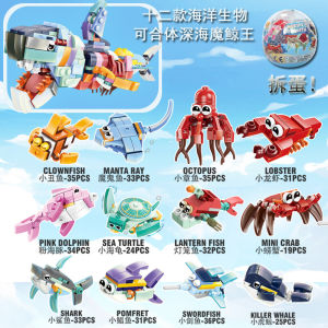 Đồ Chơi Lắp Ráp Động Vật Biển Trái Tim Bất Ngờ Cho Trẻ Em Đồ Chơi Lắp Ráp Khối Đồ Chơi Mẫu Giáo Quà Tặng Cho Bé Trai Và Bé Gái