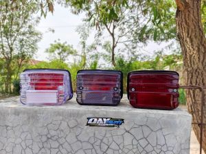 lampu rem rim belakang honda gl 100 gl cepek assy mika mica smoke merah bening