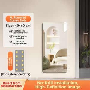 LIWAN | Soft Adhesive Full-length Mirror High Definition No-drilling