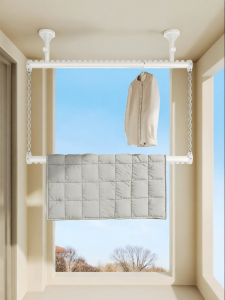 MINGZHI | Clothes and Quilt Drying Rod Side-Mounted Hanging