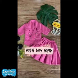 Outfit Lady Roker | Setelan Anak Perempuan | Baju Carnaval | Kostum Karnaval | Azzafran for Mommy
