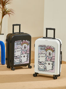 Multifunctional Large Capacity Travel Suitcase Cartoon Design Womens Fashionable Mens Pullman Carry-On Password Box