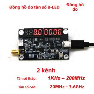 Máy Đo Tần Số Kỹ Thuật Số 1KHZ-3.6G Thiết Bị Kiểm Tra Tín Hiệu RF Cho Máy Thu Phát SDR Máy Thu Phát Helium LORA 2.4G MW SW FM HF VHF UHF 868M Máy Thu Phát Nghiệp Dư