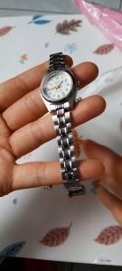 Đồng hồ nữ SCRIPT size:25mm dây thép không gỉ second hand si nhật- đã qua sử dụng