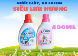 Nước Giặt Xả Lafum Siêu Lưu Hương Hương My Love Chai 400ml Nhỏ Gọn Tiên Dụng Phù Hợp Đem Theo Khi Đi Du Lịch