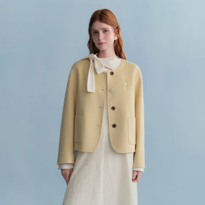 DUSHU | Large Size Slimming Wool Coat