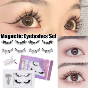 ชุดขนตาปลอม-ไม่ดูดแรงสูงปลอมกาวขนตาปลอมมีสีดำดูเป็นธรรมชาติและน่าทึ่งสำหรับสวมใส่ในชีวิตประจำวันหรืองานปาร์ตี้