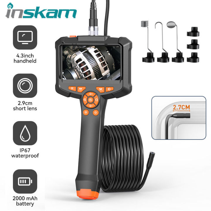 Inskam 4.3 Inch Ips Screen Industrial Endoscope Camera Hd1080p Single 