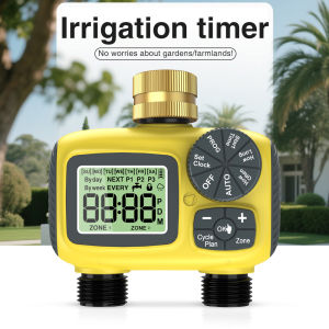 2/4 Outlets LCD Display Smart Water Timer Intelligent Irrigation Watering System Sprinkler Timer Garden Programmer IPX5