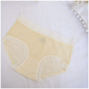น้ําแข็งบางเฉียบ ผ้าไหม ผู้หญิง ชุดชั้นในกลาง-ต่ํา เอว ต้านเชื้อแบคทีเรียไร้รอยต่อ ผ้าไหม เป้า ระบายอากาศได้ดี สามเหลี่ยมแห้งเร็ว กางเกงชั้นในหญิง