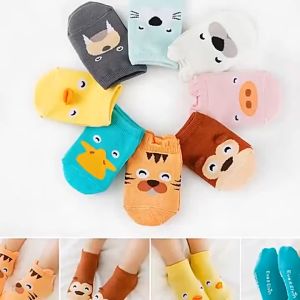 TYKS04 Kaos Kaki Bayi Motif Hewan Kaos kaki Anak Karakter KaosKaki Anti Slip Baby Socks Animal