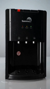 SAEMMUL Water Dispenser Hot Normal Cold Tabletop Water Purifier SM-B100-HNC - Compressor Cooling - 3 Stages Antibacterial Filter (Halal Certified)