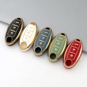 Auto Shell Fob for Nissan Qashqai X-Trail T31 T32 Juke J10 J11 Tiida Altima Pathfinder Kicks for Infiniti TPU Car Key Case Cover
