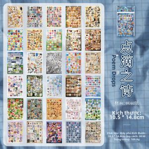 Mr.paper | Mr.Paper 30 Chiếc Cardstock Bộ Hình Dán Bảng Chữ Cái & Số Vintage DIY Đề Can Cho Tạp Chí Thêu Sò Thẻ Lịch Ốp Điện Thoại