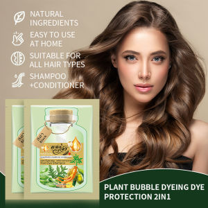5/10Pcs 30ml New Popular Colors Hair Dyes Herbal Formula Household Use Bubble Hair Dye Shampoo for Natural Hair for Women & Man