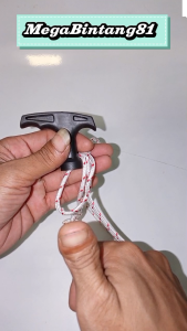 Tali recoil stater mesin potong rumput tali engkol tarikan recoil stater engkol 3mm+grip handle tali tarikan mesin potong rumput