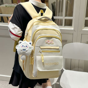 Cute Hidden Compartment Backpack for Middle And Primary School Girls British Style Dual Shoulder Bag Fitness Scenarios