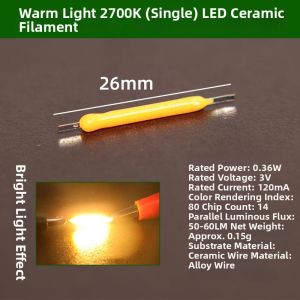 Short Low Voltage Filament Candle Bulb 38mm