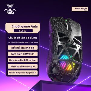 AULA | Chuột Gaming Không Dây 3 Chế Độ SC620 Siêu Nhẹ 67g 12000 DPI
