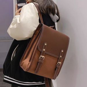 Large Capacity Fashionable Womens Backpack 2025 New Style Student Bookbag Spring Summer INS Niche Double Shoulder Bag