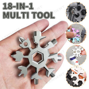 Lensent 18-in-1 bông tuyết đa công cụ thép không gỉ phẳng Phillips bông tuyết Bộ tuốc nơ vít/cờ lê cho nam giới