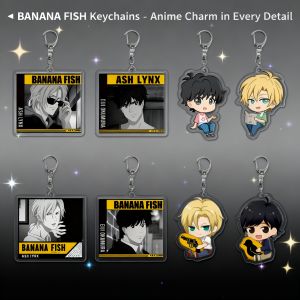 Bandai | Banana Fish Akemi Acrylic Keychain Pendant Anime Merch World Wide Drop Shipping