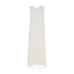 Sheer Chiffon V-neck Strap Dress Set Women