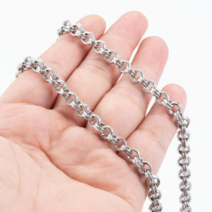 Đôi bằng thép không gỉ vòng dây tròn đồ trang sức tự làm vòng tròn vòng cổ vòng tay quần áo chuỗi phụ kiện