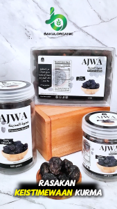 Bakulorganic Kurma Ajwa 100% Azwa Madinah Premium