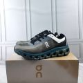 Sepatu Running Pria On Cloudflow 4 Grey Black Navy. 