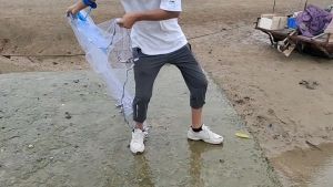 Tradisyonal na hand casting net spinning net mechanism paghahagis ng lambat pangingisda lambat madaling itapon pangingisda lambat pangingisda artifact paghahagis lambat makaluma lambat pangingisda net